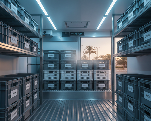 توصيل آمن ضمن سلسلة تبريد متكاملة